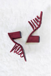 Laydeez Multi Rope Square Toe High Heels